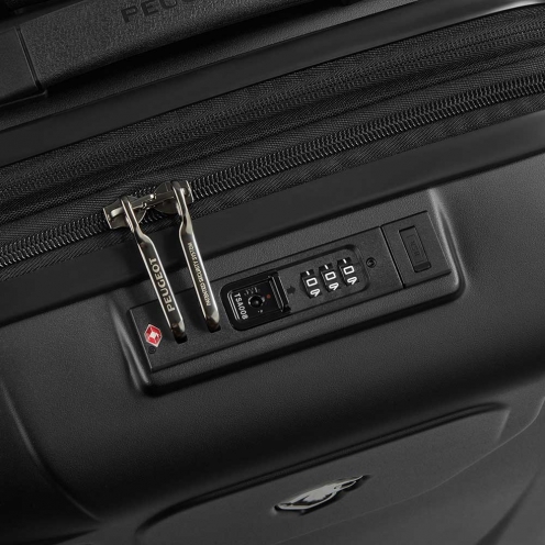 خرید چمدان دلسی مدل پژو سایز کابین رنگ مشکی چمدان ایران - delsey paris PEUGEOT ZIP CABINE 55 CM 00100780100 chamedaniran 5
